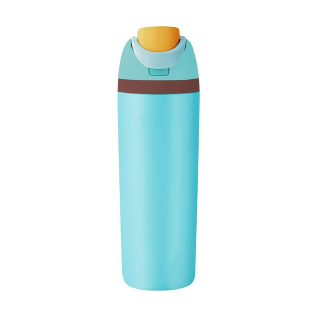 PEKIOGT FreeSip 32 Oz Blue Insulated Stainless Water Bottle with Lid Insulated Stainless Water Bottle with for Sports and Travel Dreamy Field