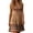 Khaki, variant on Alllist Sleeveless Dresses for Women Dressy Casual Blue Crew Neck Boho Mini-Length Fit & Flare Dresses Regular Retro Vintage Paisley Dresses Blue,L