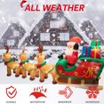 thumbnail image 5 of 12ft Christmas Inflatable Santa Claus on Sleigh with 3 Reindeer and Gift Boxes, 9 LED Lights Built-in Blow up Xmas Inflatables Decoration for Outdoor Garden Lawn Yard, 5 of 7