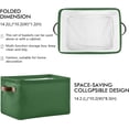 thumbnail image 3 of FREEAMG Forest Green Color Storage Bin for Toy Storage Basket Dirty Clothes Sundries Office Home Closet Organizer Shelf Cube Box Waterproof Laundry Basket, 2 PCS, 3 of 7