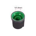 thumbnail image 3 of 10 Pcs 6mm Shaft Hole Knob for Speaker Effect Pedal Amplifier Potentiometer Knob Black Green, 3 of 3