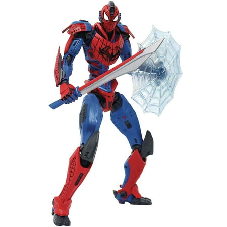 UPC: 0810041485762 | Mecha Marvel Spider-Man Action Figure (Classic Costume)