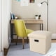 thumbnail image 3 of Almacenamiento plegable otomano reposapiés taburete de centro para habitación de sala de dormitorio contemporáneo Beige BLESIY Otomana de almacenamiento plegable, 3 of 8