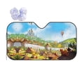 thumbnail image 1 of XMXY Car Sun Shade Windshield, Fantasy Town Automotive Front Window Sun Visor for Cars SUV Trucks, Medium Size, 1 of 8