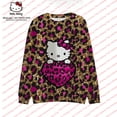 thumbnail image 2 of Hello Kitty Chandail Col Rond Imprimé Automne Manches Longues Dessin Animé Décontracté, 2 of 7