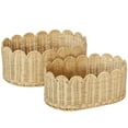 thumbnail image 1 of Set de cestas BEBE BASK Premium Festoneadas, 2 unidades, color natural, 1 of 9