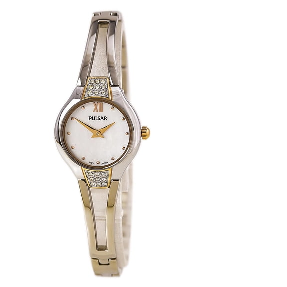 PTA502 Women's Fashion MOP Dial Swarovski Crystals Stainless Steel Watch
