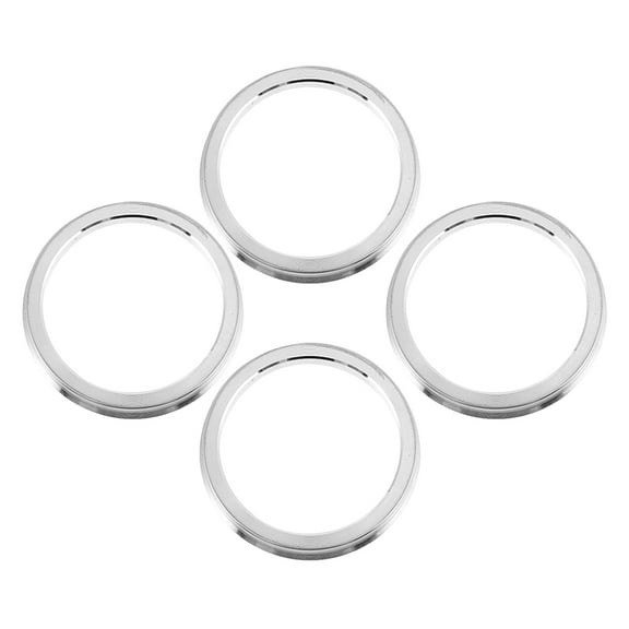 4 Pcs Hub Centric Rings Replacement Custom Automotive Wheel Silver