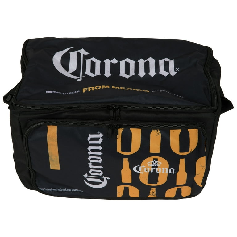 Corona Extra 861815 Bottle Pattern Soft Cooler Bag, Black