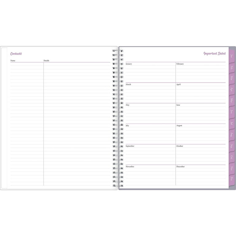 2024 Weekly Monthly Planner, 8.5x11, by Blue Sky, Laila