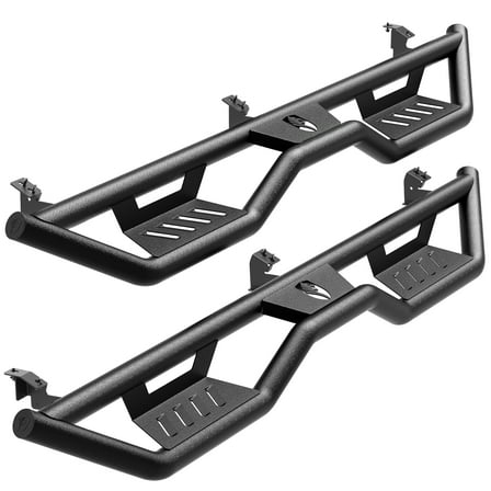 Tyger Auto Tyger Kobra Running Boards Compatible with 2005-2023 Toyota Tacoma | Double Cab | TG-KB2T25005 | Textured Black Drop Step Rail