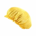 thumbnail image 2 of Bonnet Rond en Dentelle Imitation Soie pour Soins Cap de Sommeil Bonnet de Chimiothérapie Bonnet de Beauté et de Coiffure Très Grand Réversible Ajustable Bonnet en Satin Sommeil Cheveux Bouclés Naturels, 2 of 8