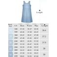 thumbnail image 3 of SHOWMALL Robe d'Été Grande Taille pour Femmes Lake Blue 1X Décontractée Sans Manches Col Rond Fluide Plissée Soleil Plage Boho Élégante Babydoll avec Poches, 3 of 7