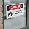 thumbnail image 4 of (2 Pack) Propane Cylinders OSHA Danger Sign 5 Inch X 3.5 Inch Vinyl Label Decal Sticker Weather Resistant, UV Protected for Workplace, Business, and Construction Site, Made in the USA, 4 of 7