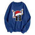 thumbnail image 1 of WEAIXIMIUNG Sweat-Shirt pour Femmes Tendance Imprimé de Noël Décontracté à Manches Longues Pull Col Rond Sweat à Capuche 1, 1 of 4