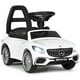 Gymax Licensed Mercedes Benz Kids Ride On Push Car Sliding Scooter w/Light&Music Blanc – image 1 sur 10