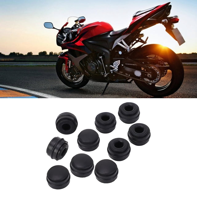 222101, Tapones De Tornillo De Purga De Freno Universales Resistentes Al Desgaste De Goma Tapa De Ajuste De Grasa Duradera 10 Piezas Para Automóviles Motos