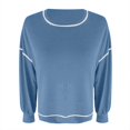 thumbnail image 4 of Futezty Womens Oversized Sweatshirts Pullover Casual Crewneck Long Sleeve Tops Comfy, 4 of 4