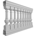 thumbnail image 3 of Ekena Millwork 40"H x 5'L Fiberthane York Unassembled Balustrade Railing Kit, Style D (6 3/8" On-Center Spacing to Pass 4" Sphere Code), 3 of 6