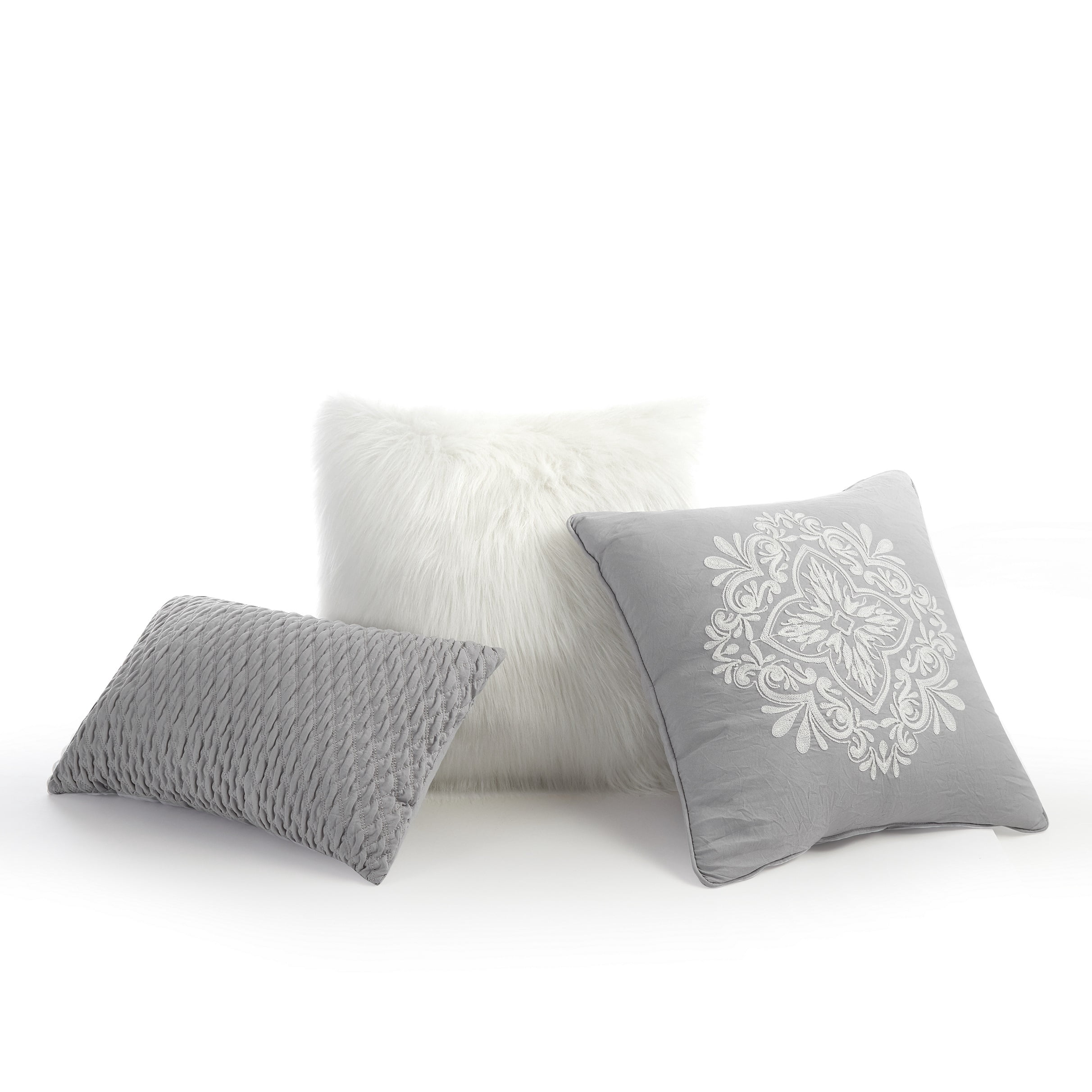 Better Homes & Gardens Silver Medallion 12 Piece Pre Washed Bed in a Bag, Queen
