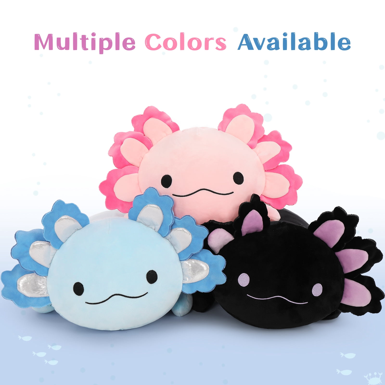 MaoGoLan 23.5" Giant Axolotl Stuffed Animals with 3 Babies Inside Large Axolotl Plush Toy Stuffed Salamander Toys