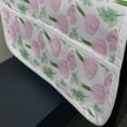 thumbnail image 3 of Garlic Microwave Oven Cover, Repetitive Vegetable Drawing Illustration on Plain Background, Water Resistant Organizer with Pockets for Kitchen, 36" x 12", Fern Green Pale Mauve, by Ambesonne, 3 of 4