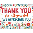 thumbnail image 3 of Colorful Design Thank You Banner Decorative Pattern Appreciation Sign for Office Event Employee Recognition Party Decoration, 3 of 7