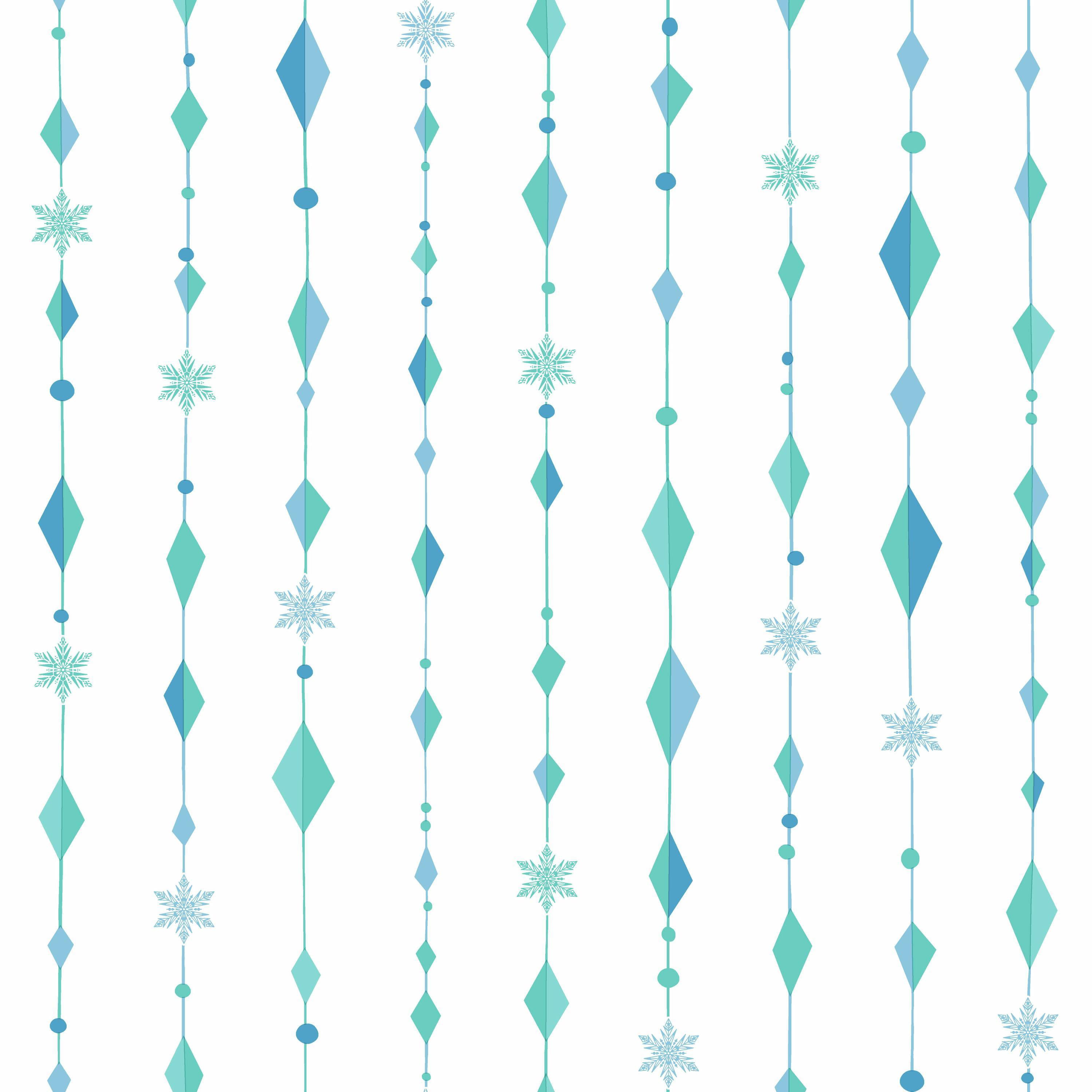 York Wallcoverings Disney Frozen Snowflake Diamond Removable Wallpaper -  