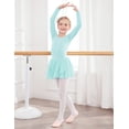 thumbnail image 6 of Arshiner Kids Girls Classic Long Sleeve Leotard Dance Ballet Dress, 6 of 6
