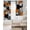 Orange, variant on Burnt Orange Black Geometric Black Out Curtains 63 Inch Long, Room Darkening Draperies Curtains Panels, Modern Abstract Art Block Thermal Insulated Curtain for Bedroom Living Room 52"x63" 2 Panels