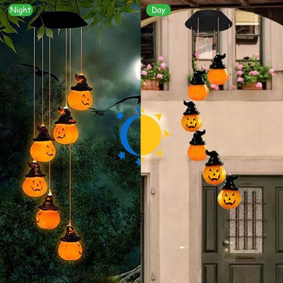 Halloween Decor Solar Light Halloween Light Outdoor Courtyard Garden Decoration Orange 6pcs
