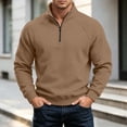 thumbnail image 5 of Thousandth Trendy Athletic Pullover for Men Raglan Quarter Zip Long Sleeve Top Men Casual Silm Workdays and Weekend Wear, 5 of 10