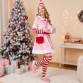 thumbnail image 6 of Femboy Clothes， Adult Women's Pink Christmas Costume Dress for Role Play and Holiday Parties Cosplay Clothes Elf Costume Christmas Decoration Festive Outfit Seasonal Celebrations Dress Up, 6 of 8