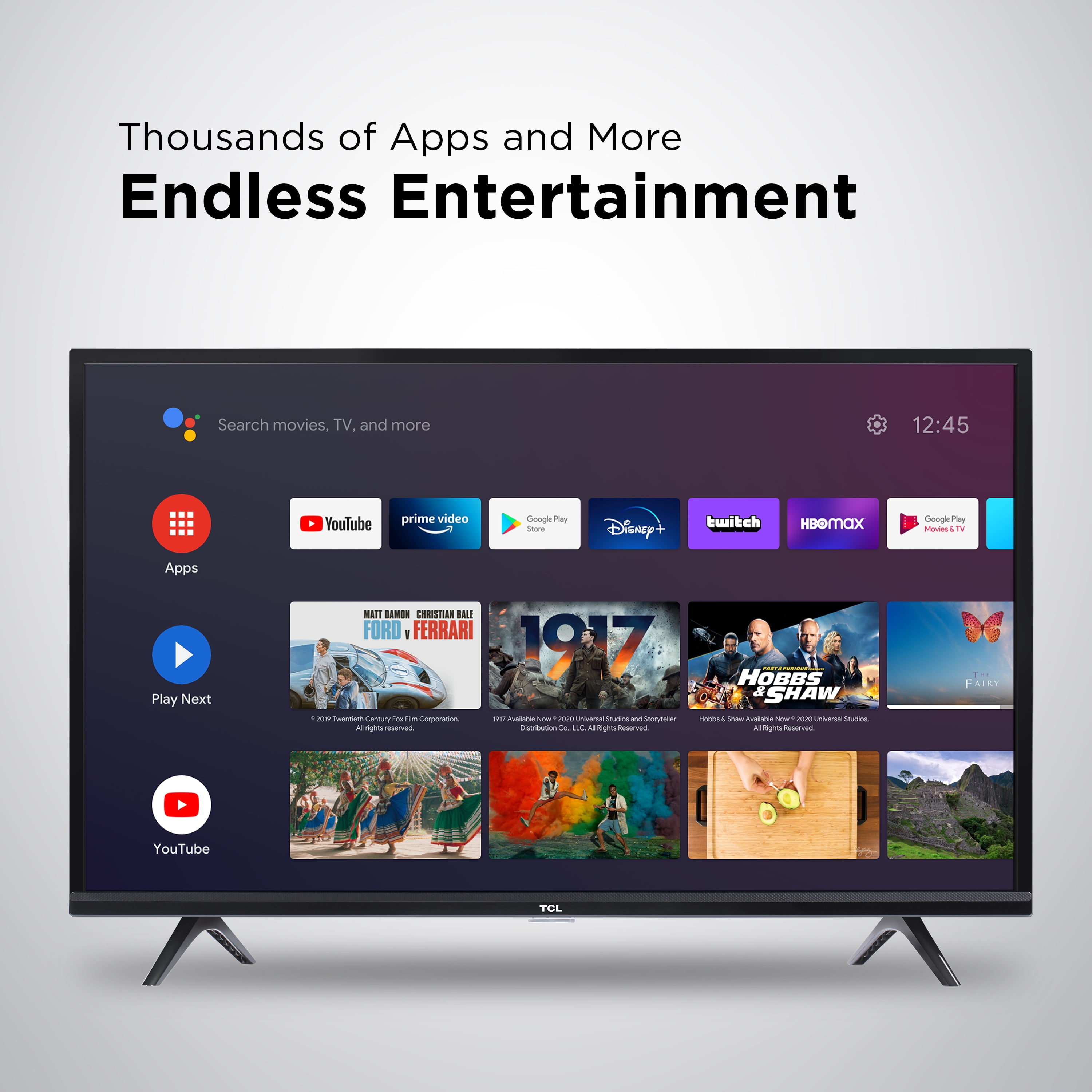 TCL - Televisión inteligente Android TV, Clase 3-Series, 40 pulgadas, HD  LED, modelo 40S334 2021