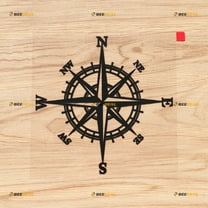 4X4 4WD Compass Off Road Decal Sticker Vinyl - Black 4 Inches - fit for Jeep Ford Chevy Toyota Style c