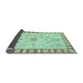 thumbnail image 2 of Ahgly Company Indoor Square Oriental Light Blue Traditional Area Rugs, 4' Square, 2 of 4