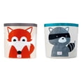 thumbnail image 1 of 3 Sprouts Canvas Kids Storage Bin, Fox & 3 Sprouts Canvas Storage Bin, Raton Laveur, 1 of 8