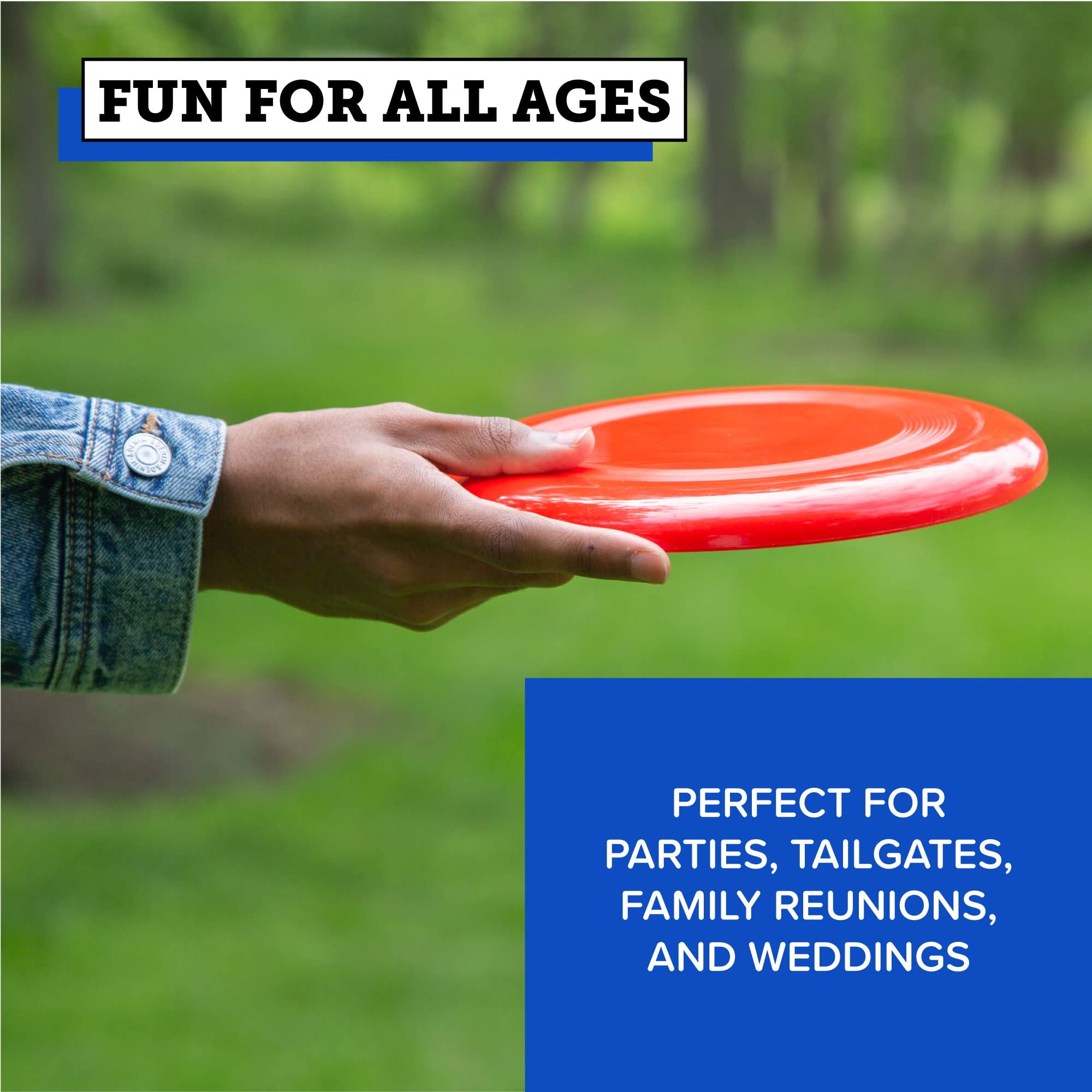 Play Platoon Bottle Jam Flying Disc Game for Teens & Adults to Play Outdoors - Yard Set Tailgate Party Game for Backyard and Beach