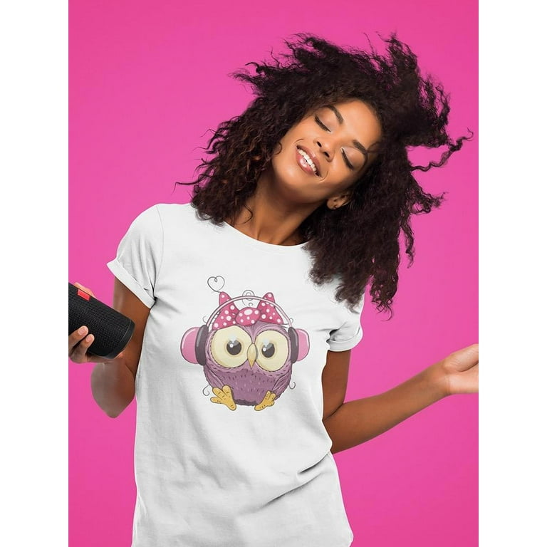 Earphone t shirt girl cheap