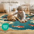 thumbnail image 4 of ODIKA Octopus Vintage Koi Pirate Map Tentacle Chart Ocean Cartoon Bathroom Foldable Easy Care for Master Suite, California King, Under Bed, 4 of 7