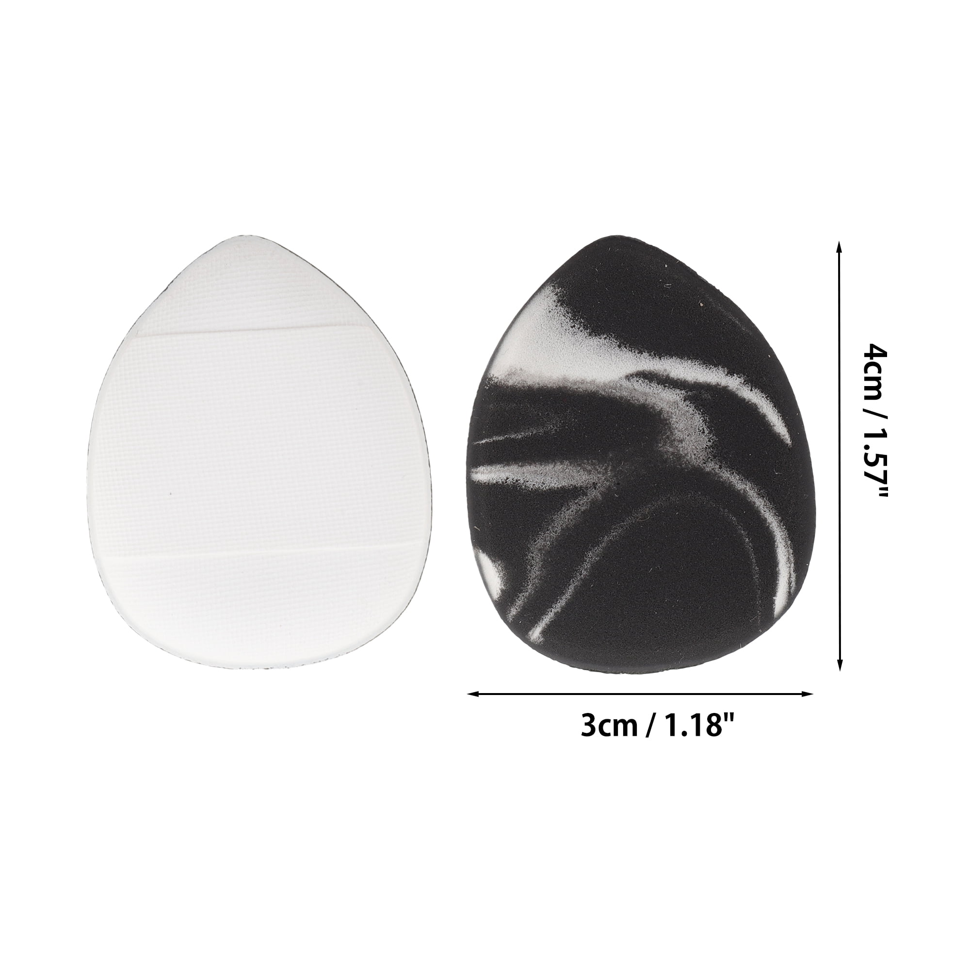 Unique Bargains 1 Pc Dual Color Face Makeup Sponge Black, White