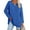 #1 Blue, variant on SHIBEVER Womens Long Sleeve Oversized T Shirts Loose Casual V Neck Tunic Tops Soft Blouse Fall Tops for Women Pullover Sweatshirts Solid Color Green Size M