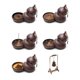 thumbnail image 4 of Quemador de incienso de flujo inverso en forma de calabaza creativa, decoración colgante for interiores, decoración Zen, 4 of 7