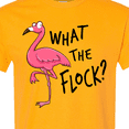 thumbnail image 4 of Inktastic What the Flock? Funny Flamingo T-Shirt, 4 of 5