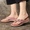 thumbnail image 6 of Jyeity Bombas Slippers For Women Anti-Slip Womens Warm Sippers Peep Toe Floral Fashion Slippers Pink Vacation, 6 of 6