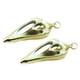 thumbnail image 2 of Pendientes colgantes chapados en oro natural (2 unidades/paquete) Gota de agua, 2 of 9