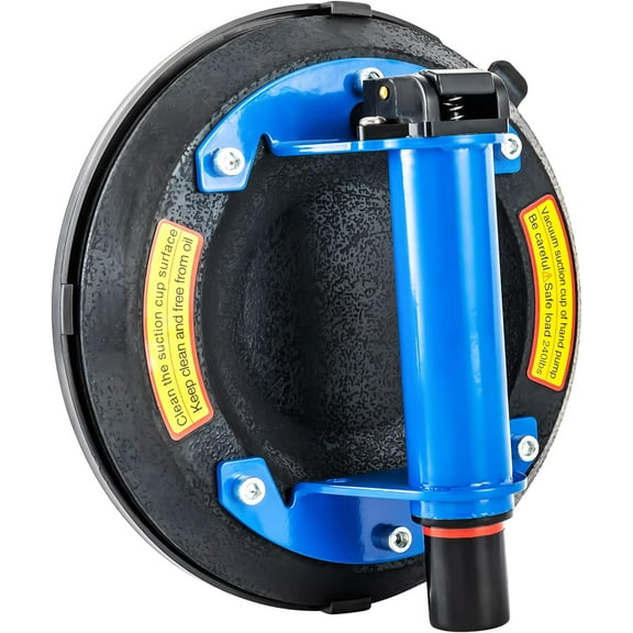 2 Pack Glass Suction Cups, 8" Heavy Duty Vacuum Suction Cup Hand-held Glass Sucker Lifter for Granite & Glass Lifting, Tiles, Marble,397lbs Load Capacity