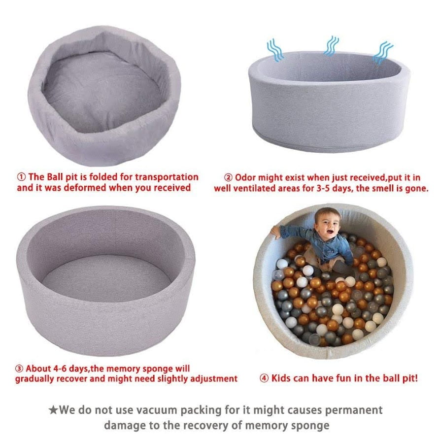 kids round ball pit