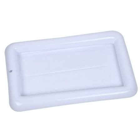 FESTFENDS Swimming Pool Party Ice Food Serving Tray White 1Pcs