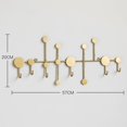 thumbnail image 5 of Gancho para ropa CHAO Perchero de pared Hierro forjado Dorado, 5 of 5
